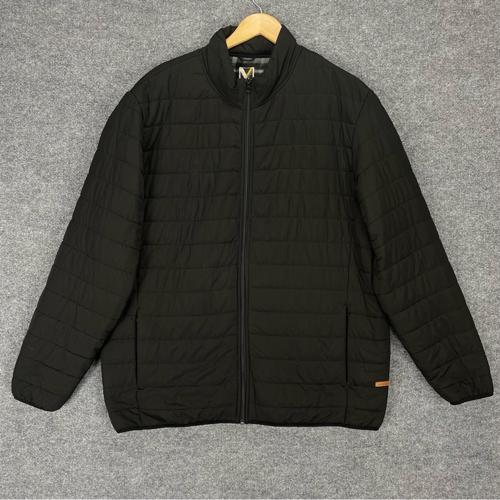 Voyager Fleece Lined Puffer Jacket Mens XXL Black Softshell Insulated SOFT Inner